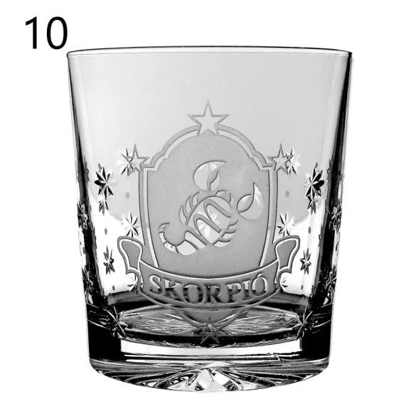 Other Goods * Kristály Horoszkópos whiskys pohár 300 ml (Tos17021)