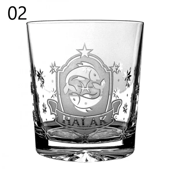 Other Goods * Kristály Horoszkópos whiskys pohár 300 ml (Tos17021)