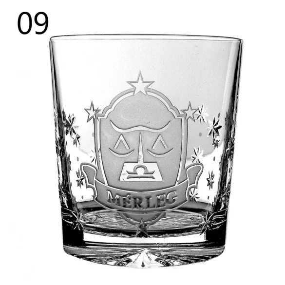 Other Goods * Kristály Horoszkópos whiskys pohár 300 ml (Tos17021)