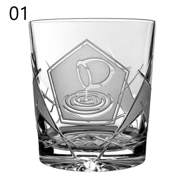 Other Goods * Kristály Horoszkópos whiskys pohár 300 ml (Tos17022)