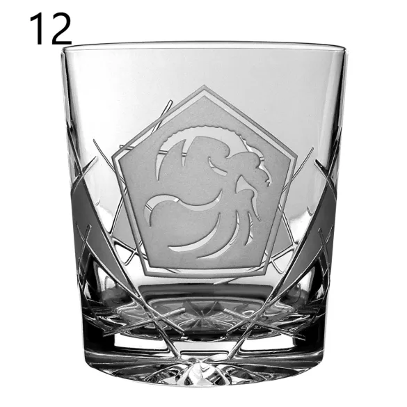 Other Goods * Kristály Horoszkópos whiskys pohár 300 ml (Tos17022)