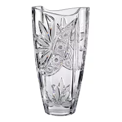 Liliom * Kristály Hordó váza 28 cm (Smi17568)